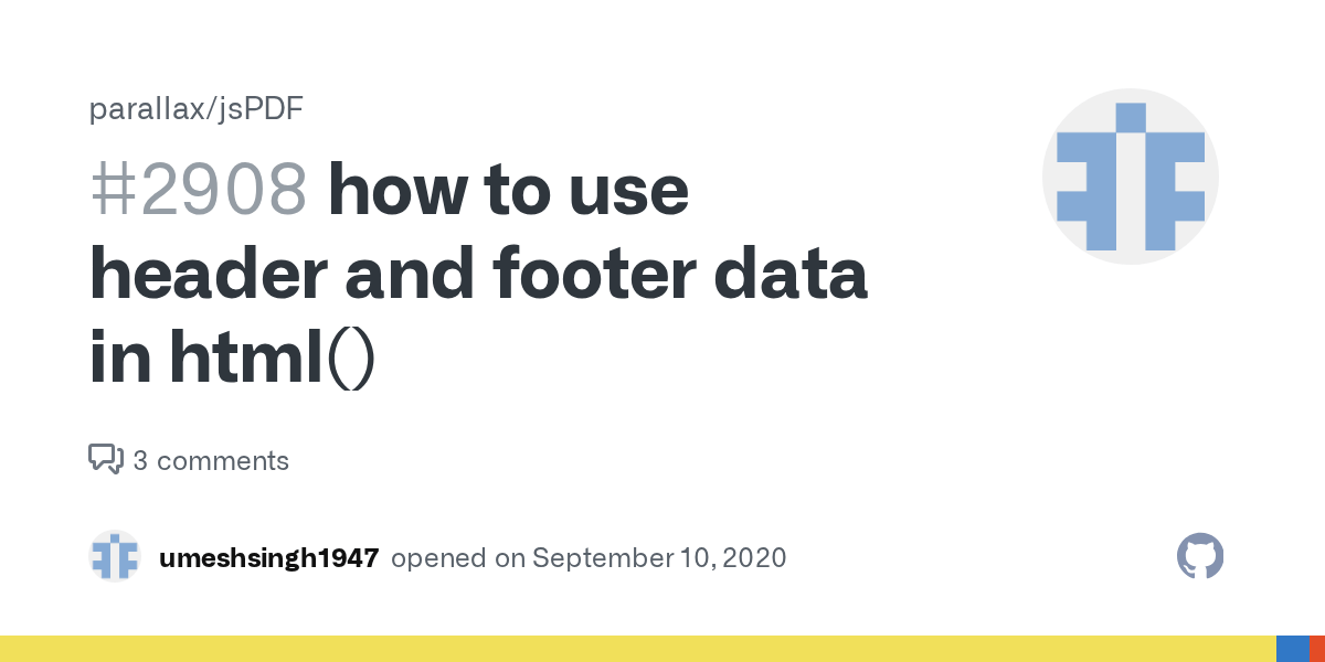 how to use header and footer data in html() · Issue 2908 · parallax