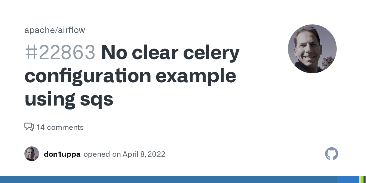 No clear celery configuration example using sqs · Issue 22863 · apache