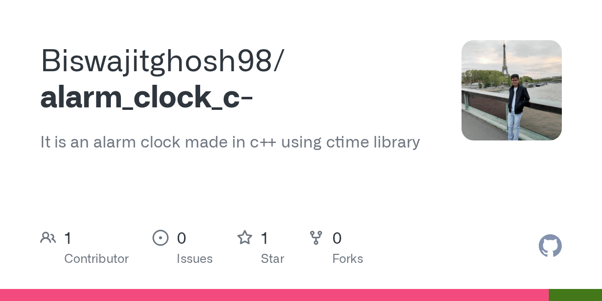 GitHub Biswajitghosh98/alarm_clock_c It is an alarm clock made in