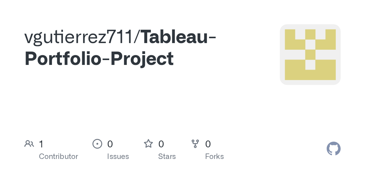 GitHub vgutierrez711/TableauPortfolioProject
