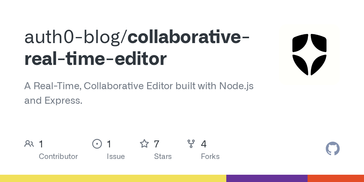GitHub auth0blog/collaborativerealtimeeditor A RealTime