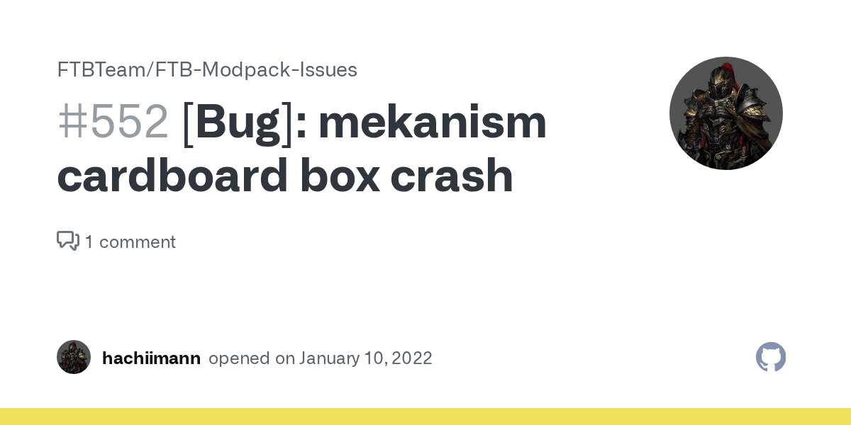 [Bug] mekanism cardboard box crash · Issue 552 · FTBTeam/FTBModpack