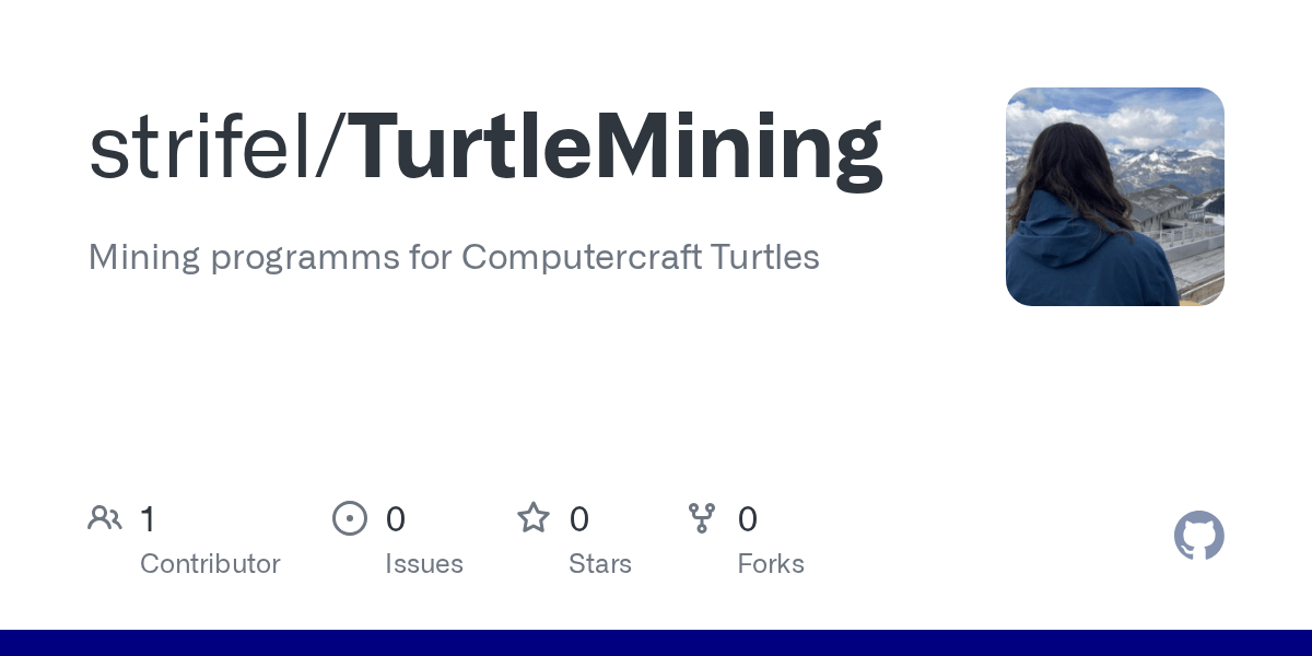 GitHub strifel/TurtleMining Mining programms for Computercraft Turtles