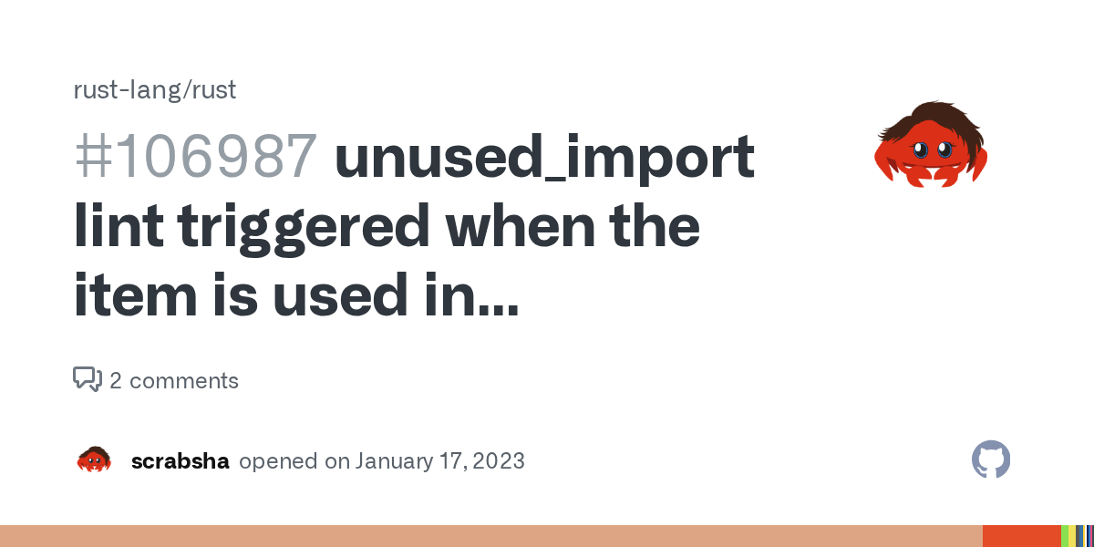 unused_import lint triggered when the item is used in documentation