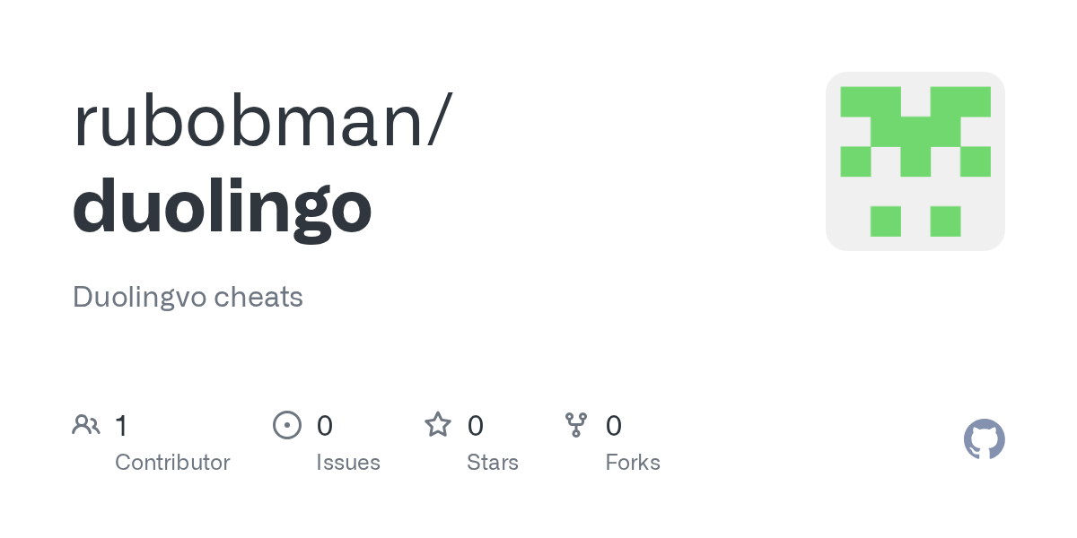 GitHub rubobman/duolingo Duolingvo cheats