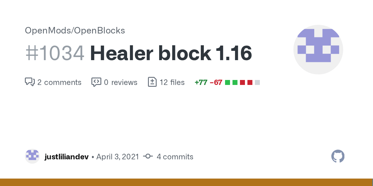Healer block 1.16 by agnor99 · Pull Request 1034 · OpenMods/OpenBlocks