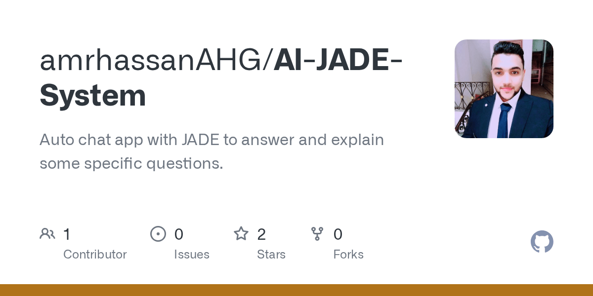 GitHub amrhassanAHG/AIJADESystem Auto chat app with JADE to answer(03)