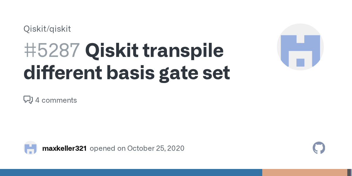 Qiskit transpile different basis gate set · Issue 5287 · Qiskit/qiskit