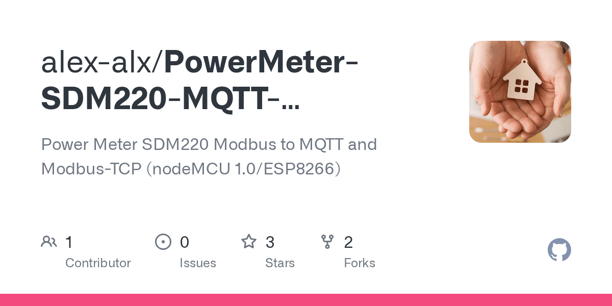 GitHub alexalx/PowerMeterSDM220MQTTESP8266MCU1.0 Power Meter