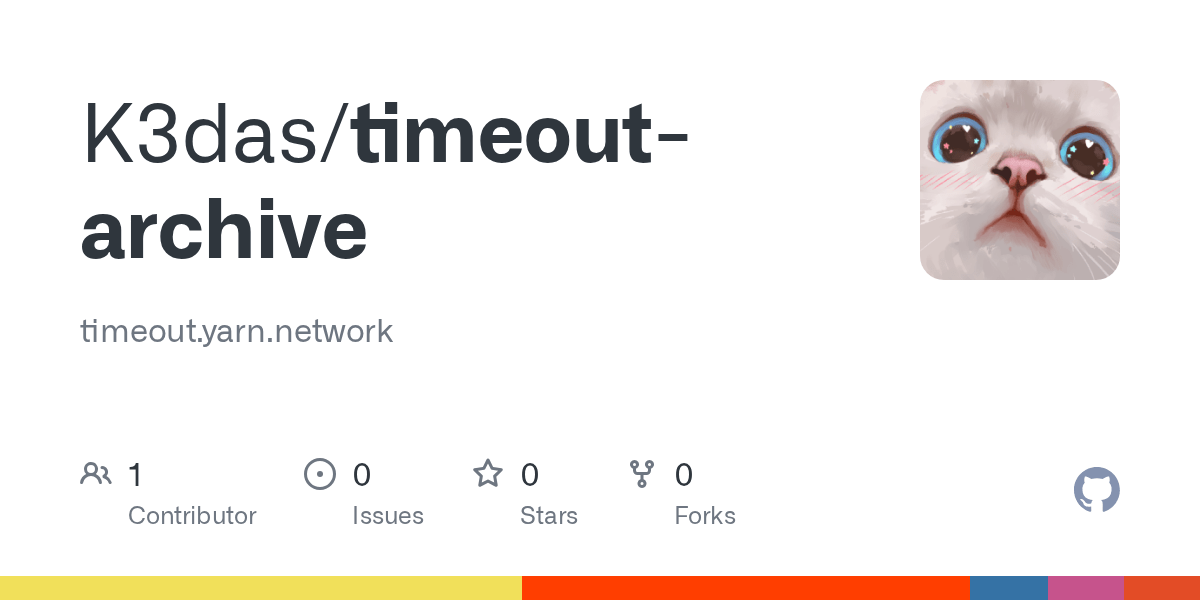GitHub K3das/timeoutarchive