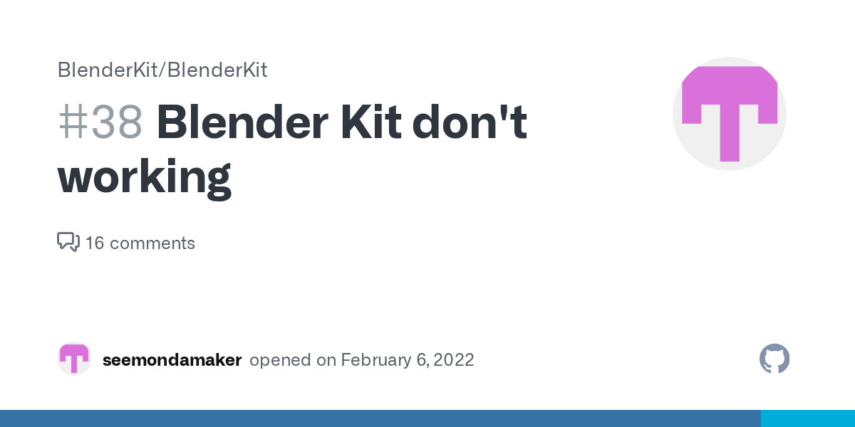 Blender Kit don't working · Issue 38 · BlenderKit/blenderkit · GitHub