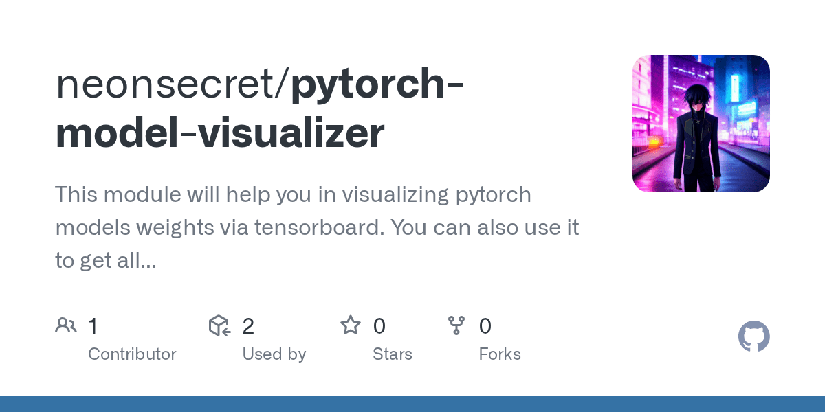 GitHub neonsecret/pytorchmodelvisualizer This module will help you