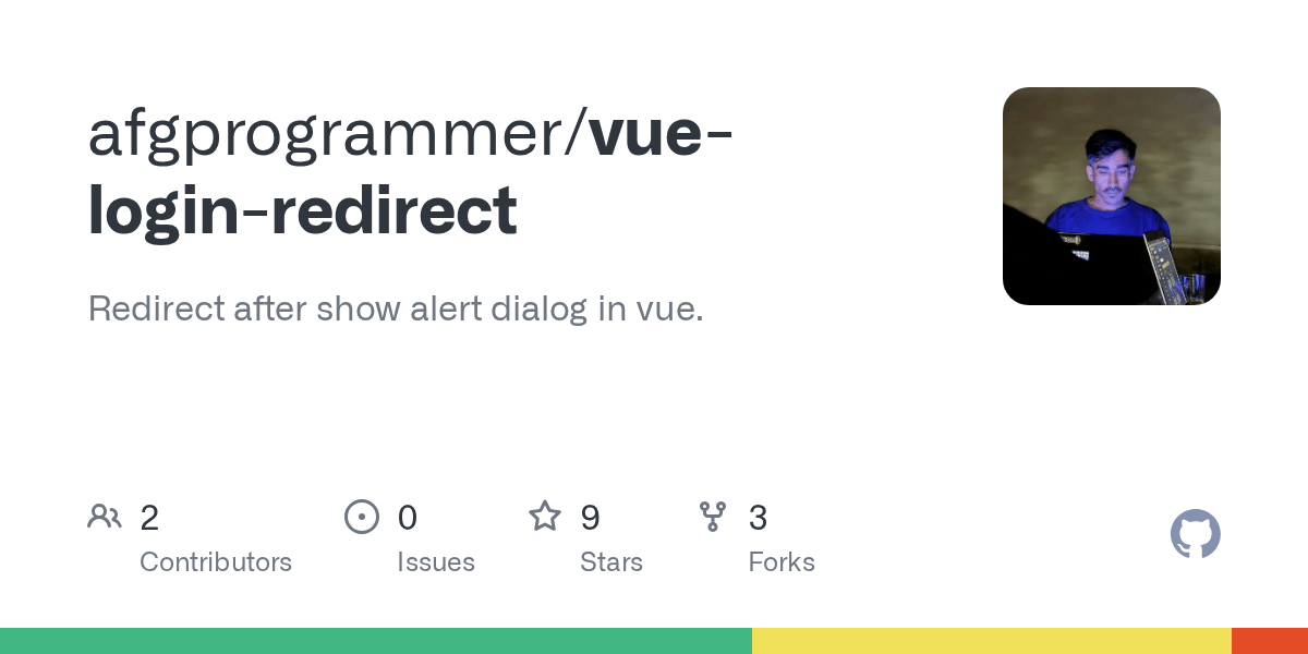 GitHub afgprogrammer/vueloginredirect Redirect after show alert