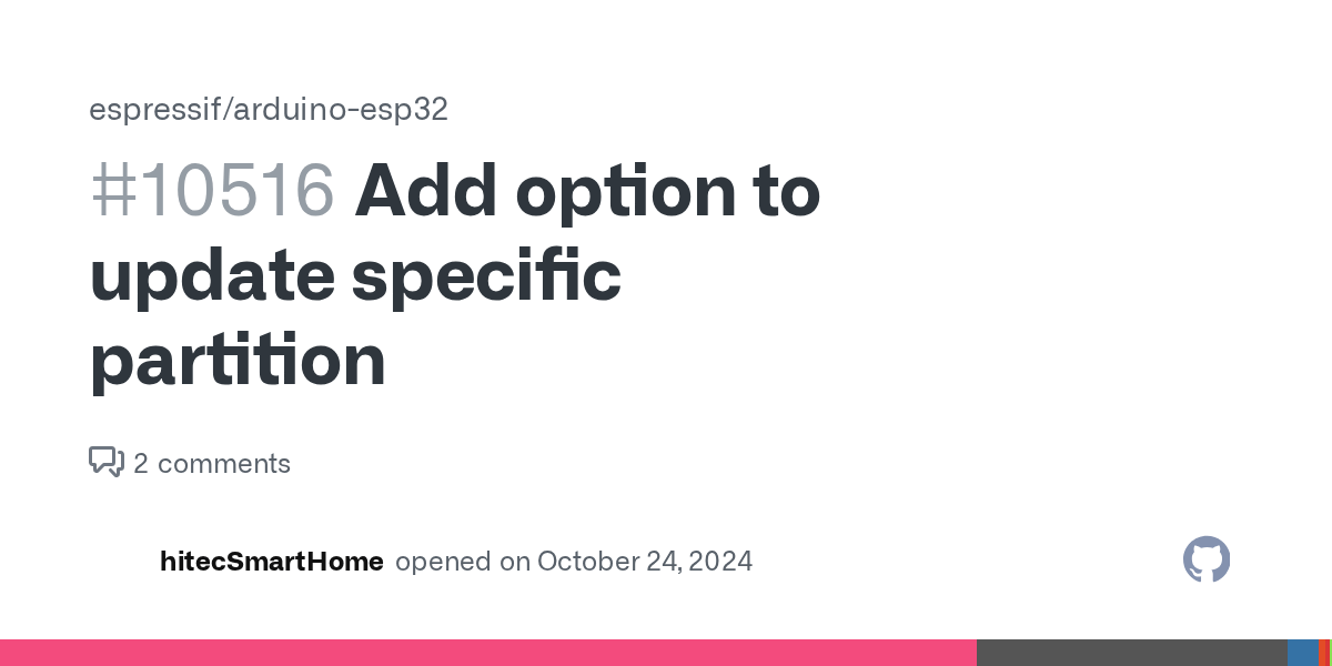 Add option to update specific partition · Issue 10516 · espressif