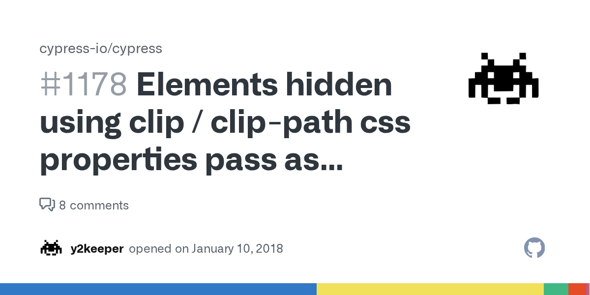 Elements hidden using clip / clippath css properties pass as visible