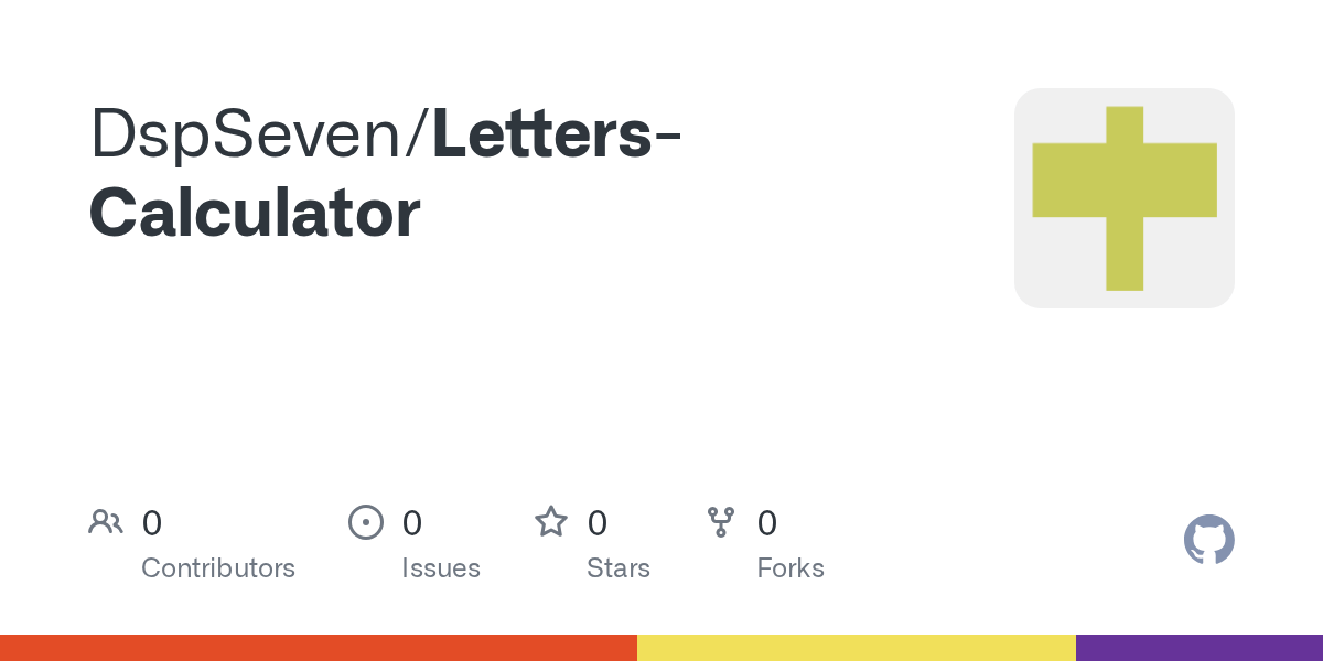 GitHub DspSeven/LettersCalculator