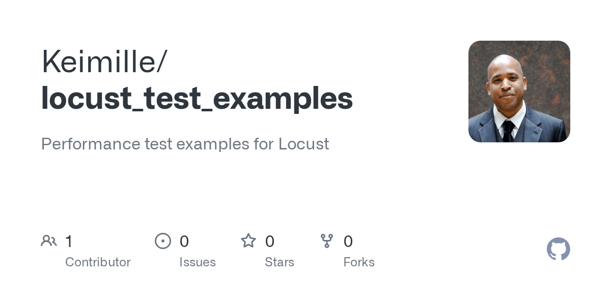 GitHub Keimille/locust_test_examples Performance test examples for