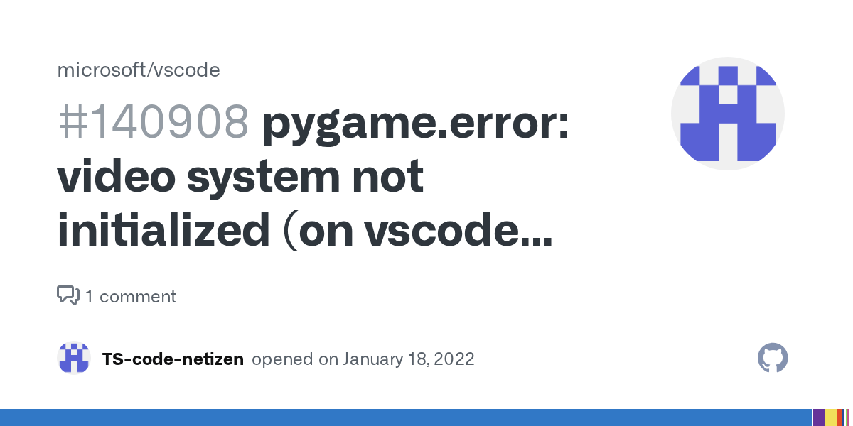 pygame.error video system not initialized (on vscode with wsl ubuntu
