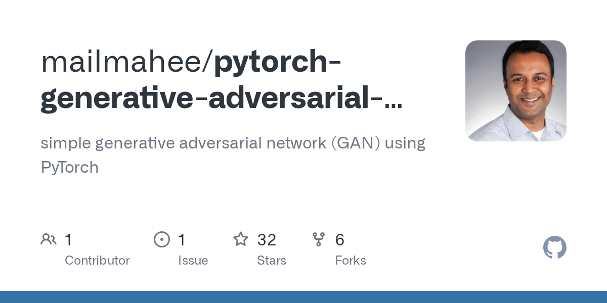 simple generative adversarial network (GAN) using PyTorch
