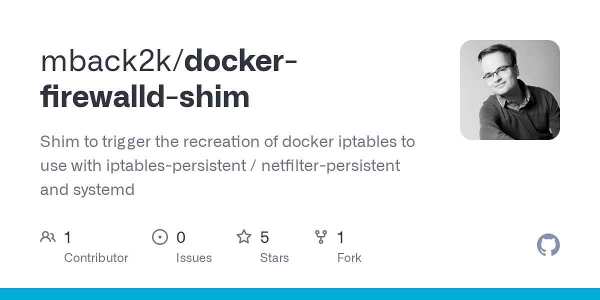 GitHub mback2k/dockerfirewalldshim Shim to trigger the recreation