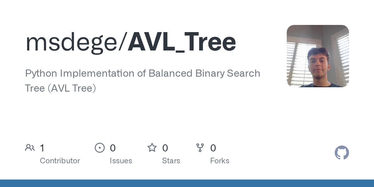 GitHub msdege/AVL_Tree Python Implementation of