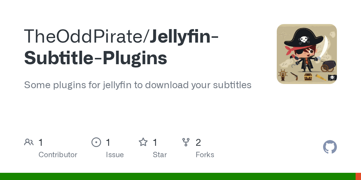 GitHub n0tOdd/JellyfinSubtitlePlugins Some plugins for jellyfin to
