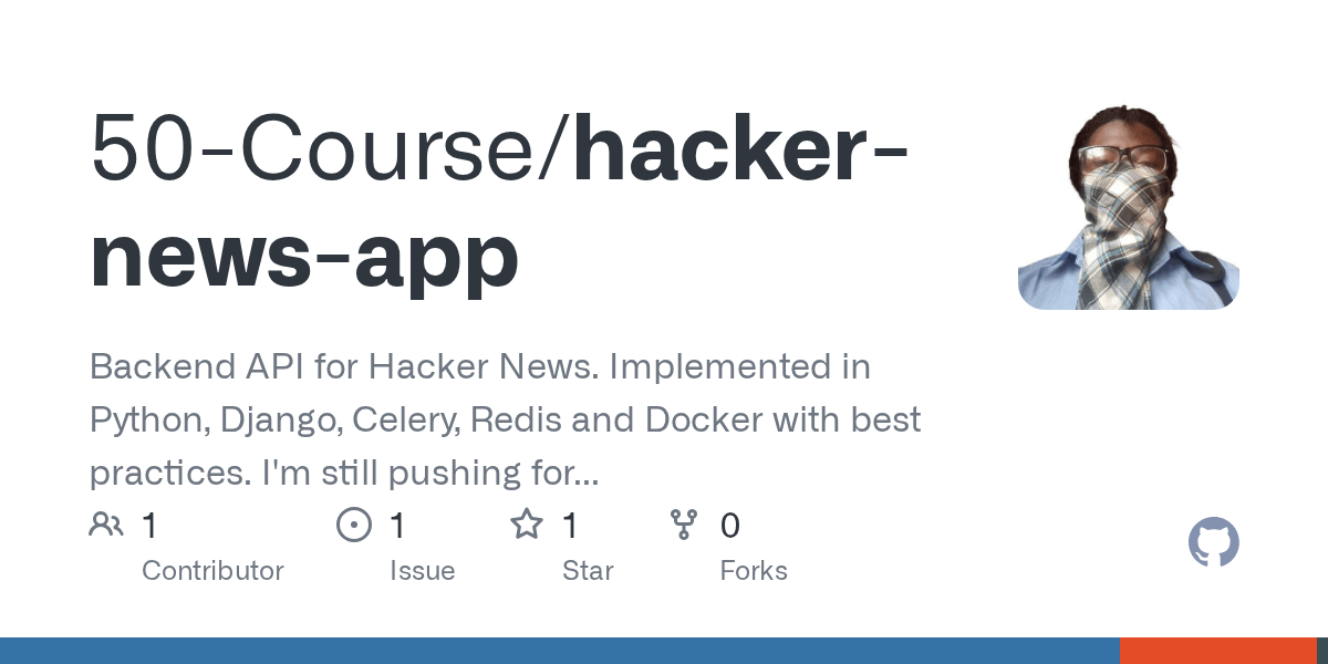 GitHub 50Course/hackernewsapp Backend API for Hacker News