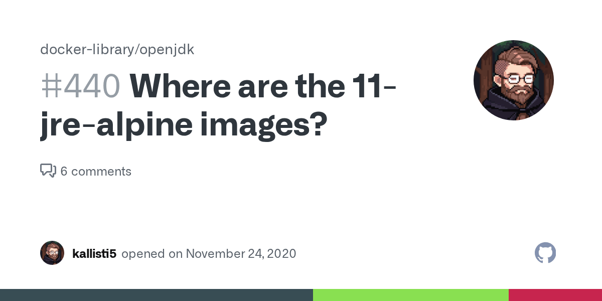 Where are the 11jrealpine images? · Issue 440 · dockerlibrary