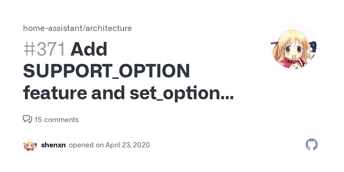 Add SUPPORT_OPTION feature and set_option service to the vacuum