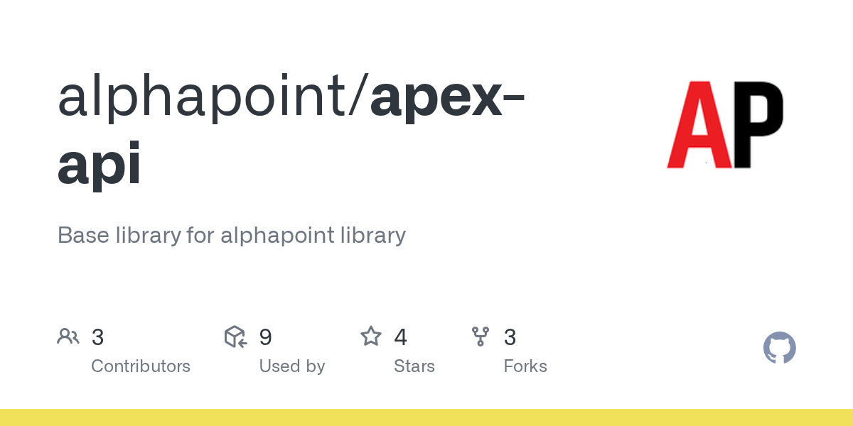 GitHub alphapoint/apexapi Base library for alphapoint library