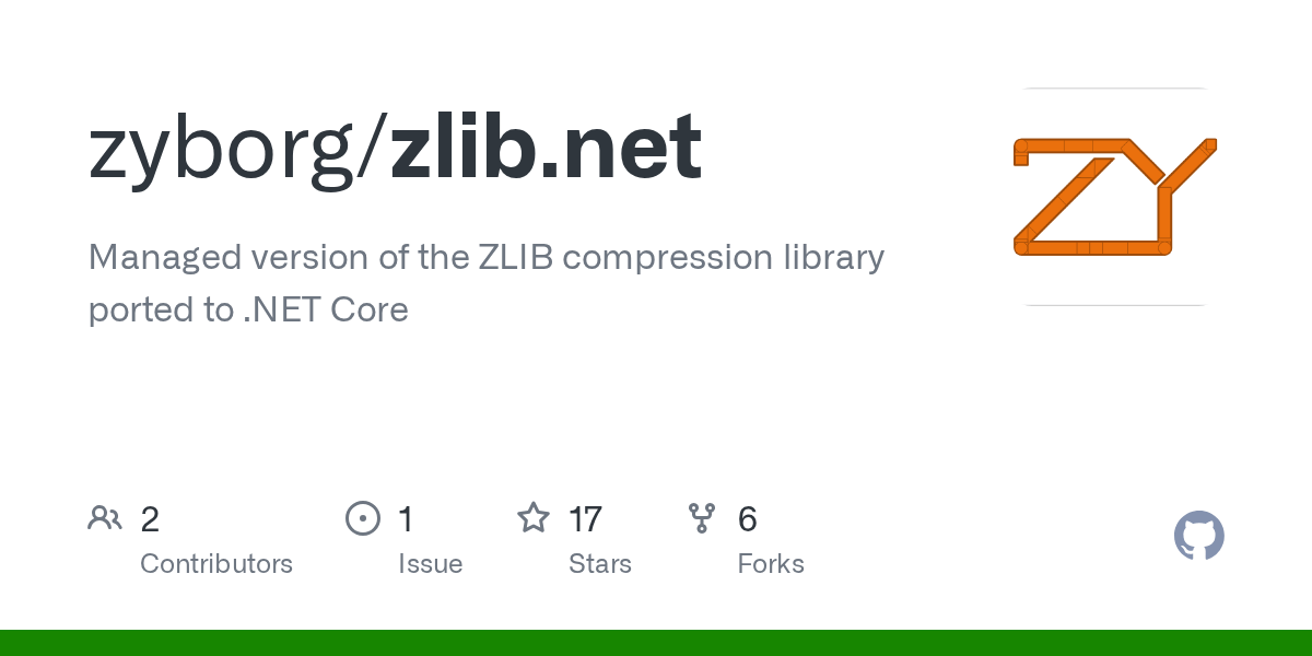 GitHub Managed version of the ZLIB compression