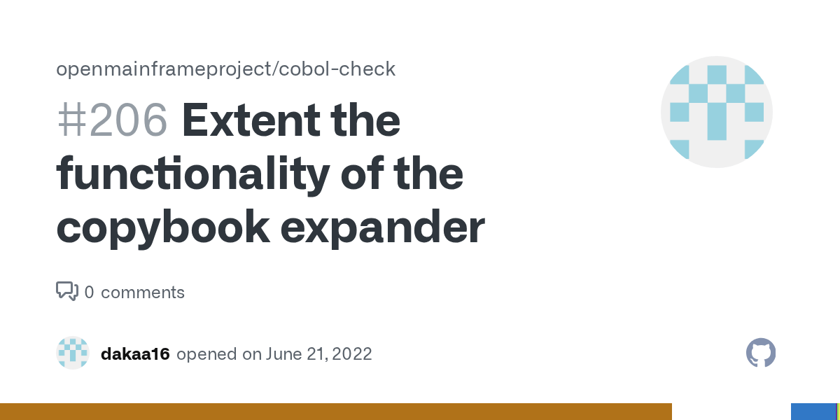 Extent the functionality of the copybook expander · Issue 206