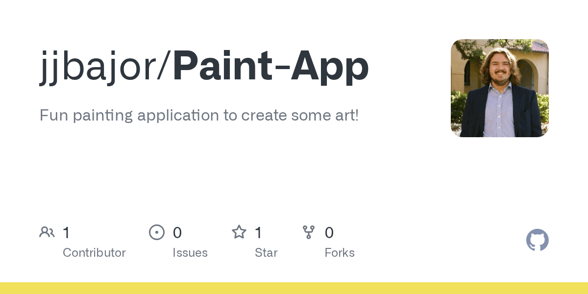 GitHub jjbajor/PaintApp Fun painting application to create some art!