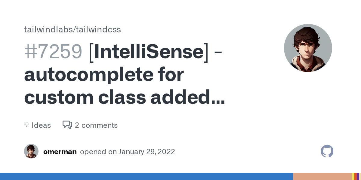 [IntelliSense] for custom class added using layer directive · tailwindlabs