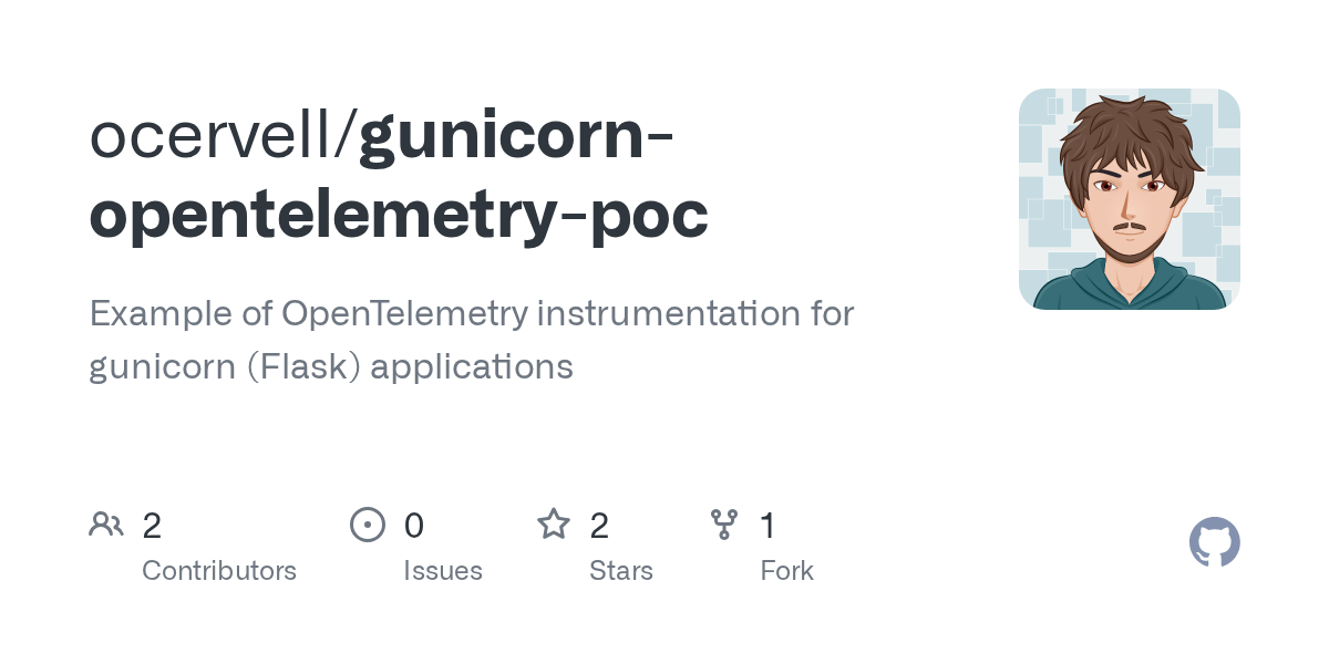 GitHub ocervell/gunicornopentelemetrypoc Example of OpenTelemetry