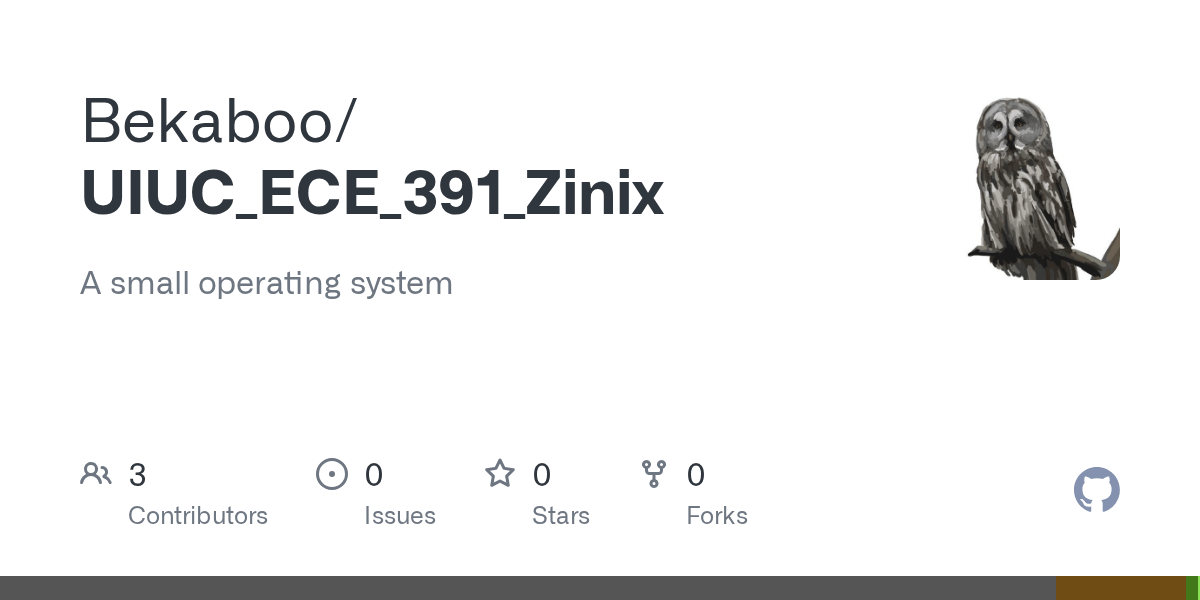 GitHub Bekaboo/UIUC_ECE_391_Zinix A small operating system