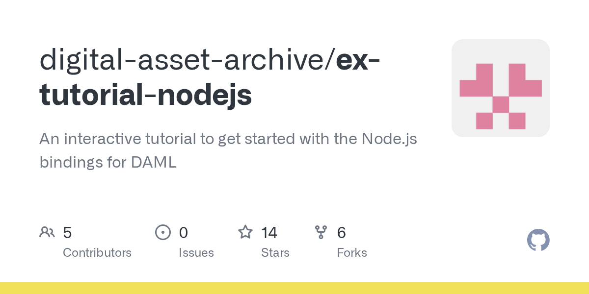 GitHub digitalasset/extutorialnodejs An interactive tutorial to