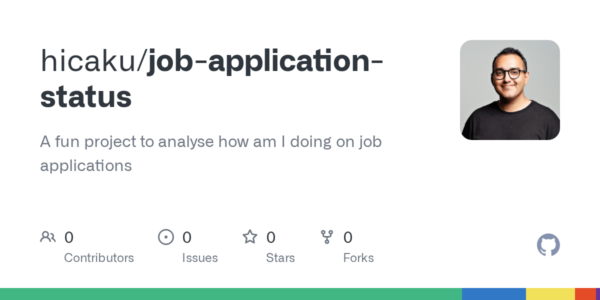 GitHub hicaku/jobapplicationstatus A fun project to analyse how am