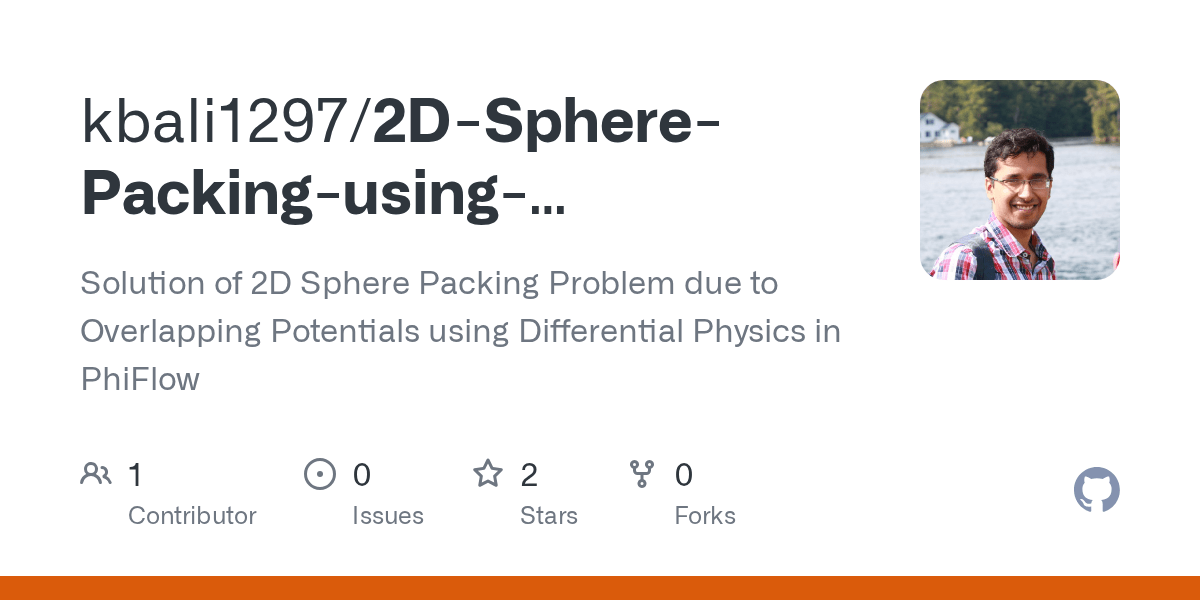 GitHub kbali1297/2DSpherePackingusingDifferentialPhysics