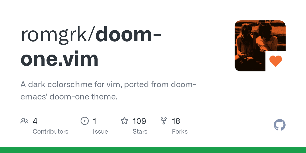 GitHub romgrk/doomone.vim A dark colorschme for vim, ported from