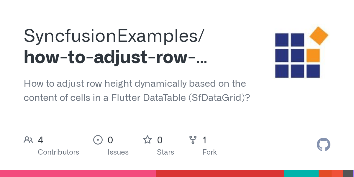 GitHub SyncfusionExamples/howtoadjustrowheightdynamicallybased