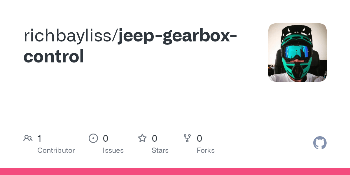 GitHub richbayliss/jeepgearboxcontrol