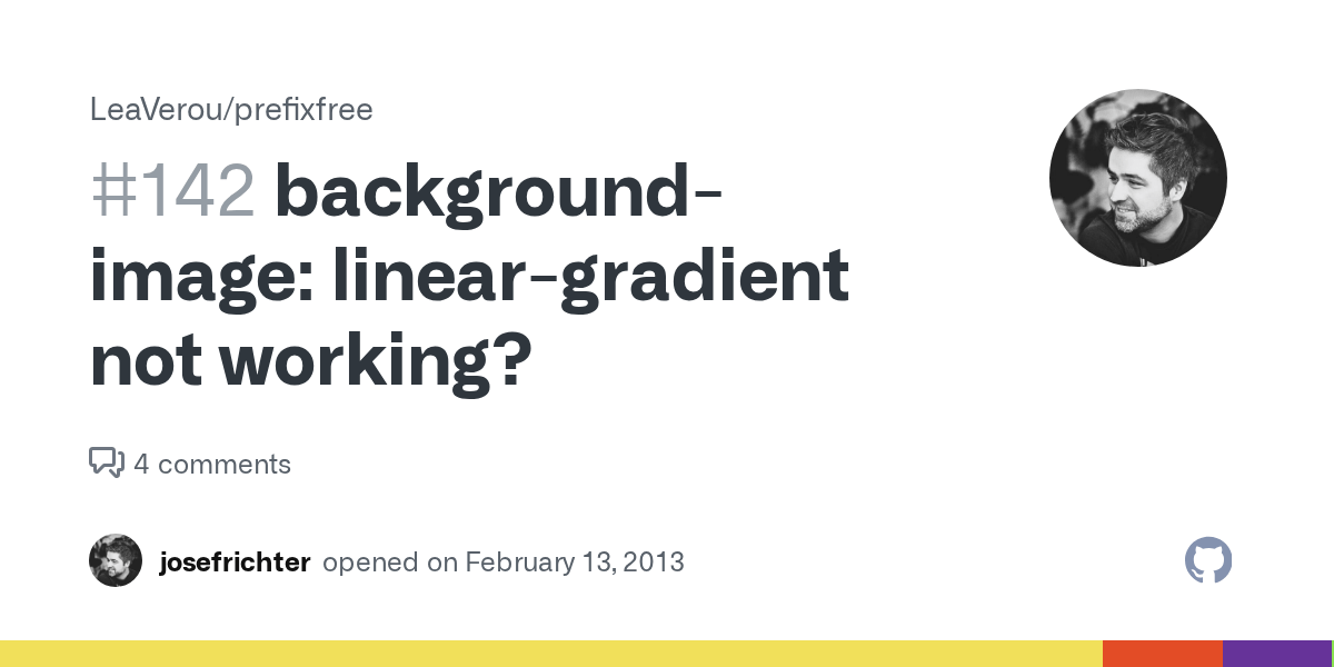 backgroundimage lineargradient not working? · Issue 142 · LeaVerou