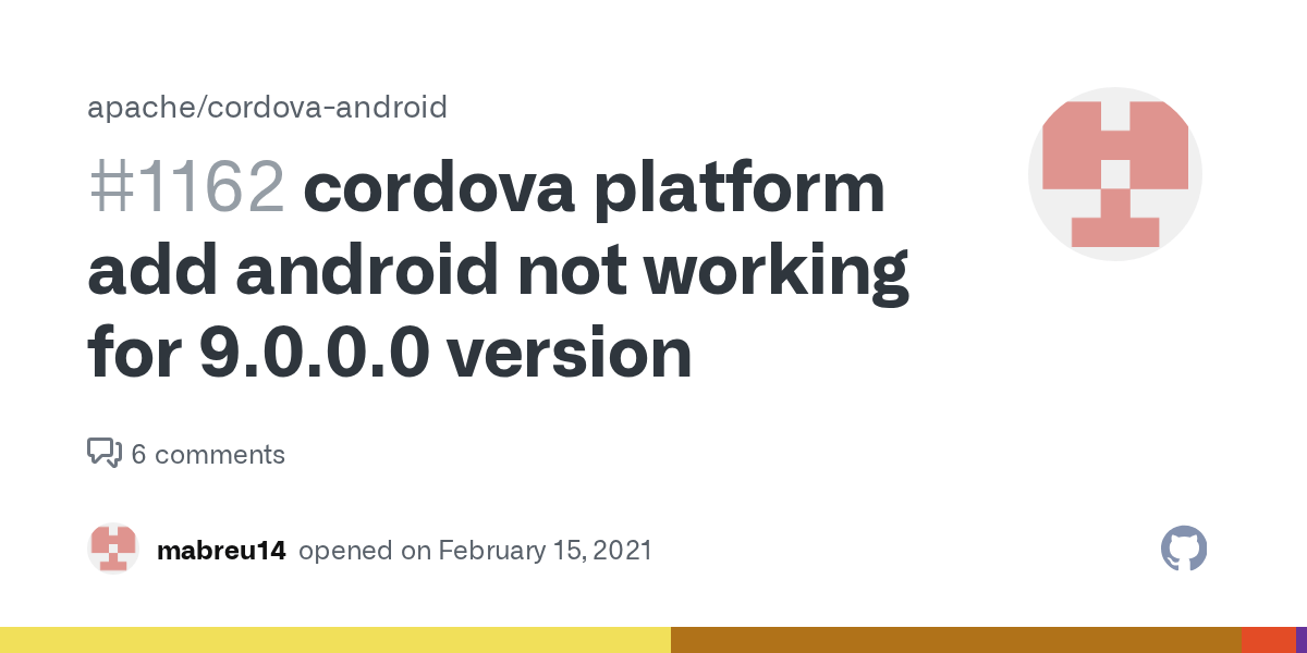 cordova platform add android not working for 9.0.0.0 version · Issue
