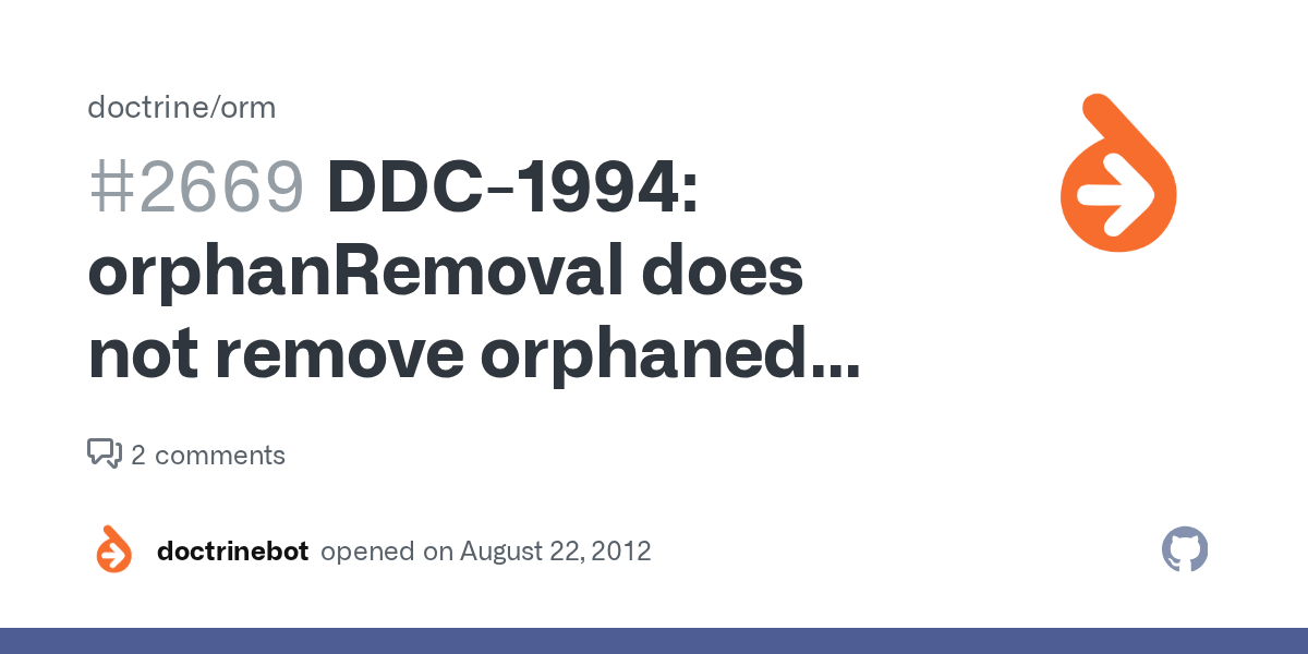 DDC1994 orphanRemoval does not remove orphaned entities · Issue 2669