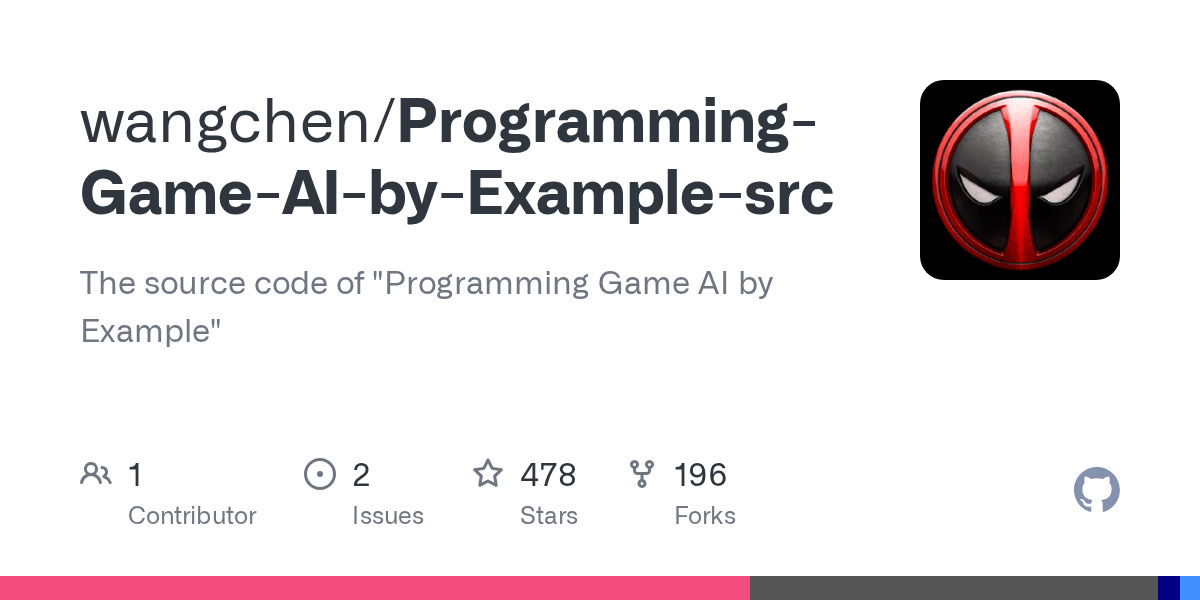 GitHub wangchen/ProgrammingGameAIbyExamplesrc The source code