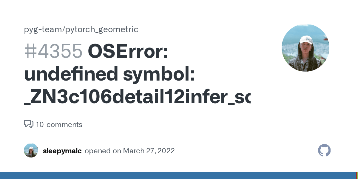 OSError undefined symbol _ZN3c106detail12infer_schema20make_function