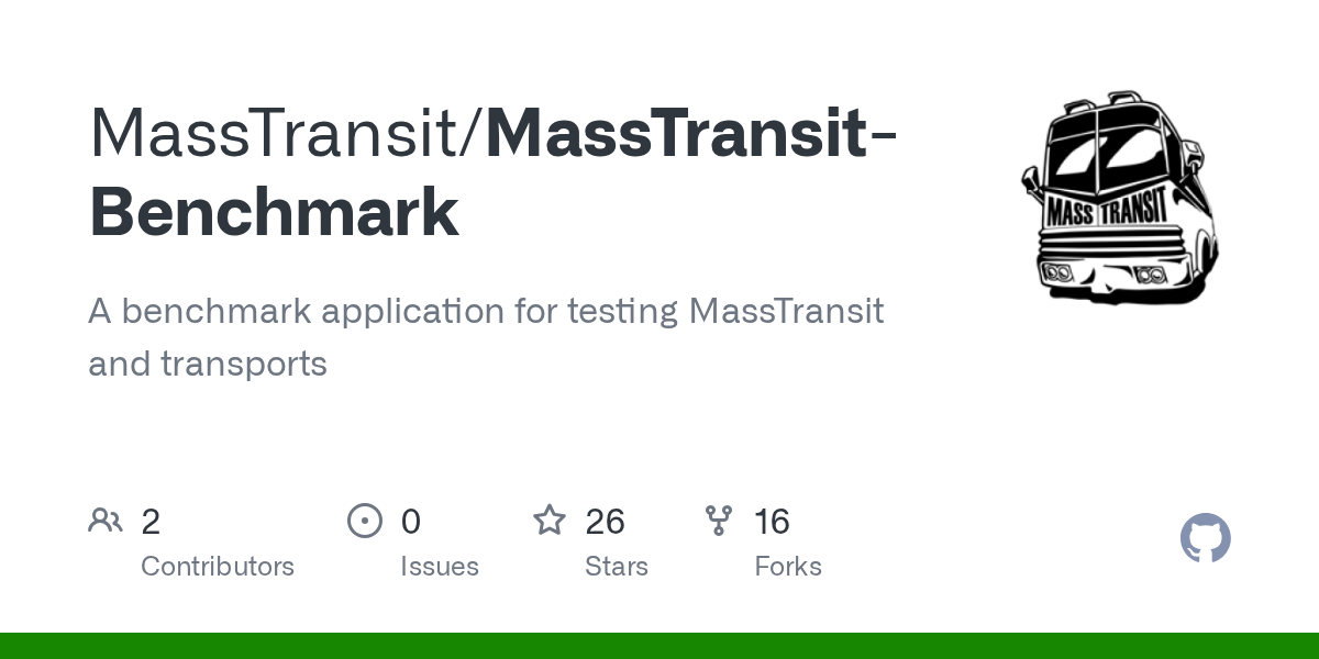 GitHub MassTransit/MassTransitBenchmark A benchmark application for