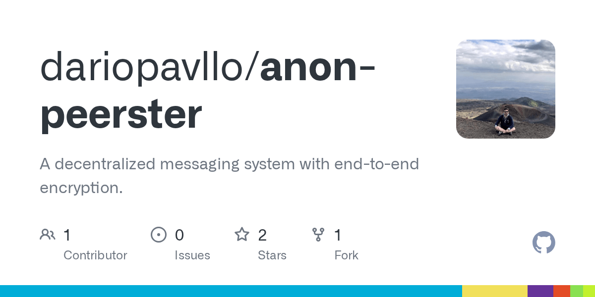 GitHub dariopavllo/anonpeerster A decentralized messaging system