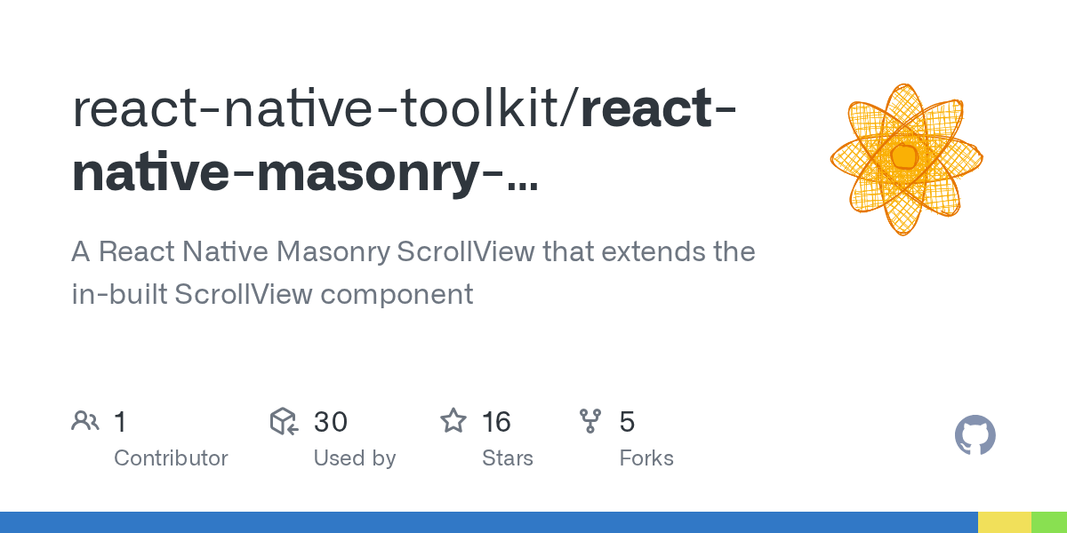 GitHub reactnativetoolkit/reactnativemasonryscrollview A React